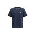 Maison Kitsuné Blaues Baumwoll-T-Shirt