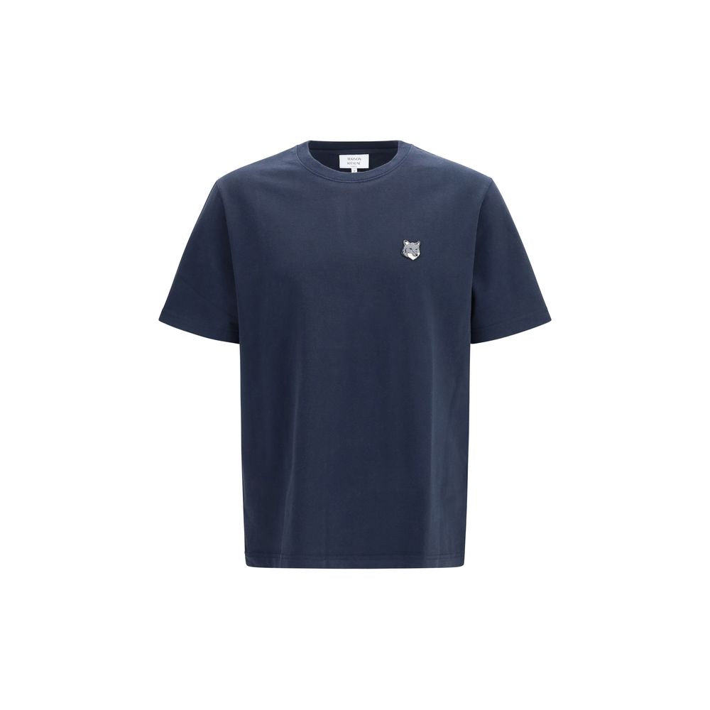 Maison Kitsuné Blaues Baumwoll-T-Shirt