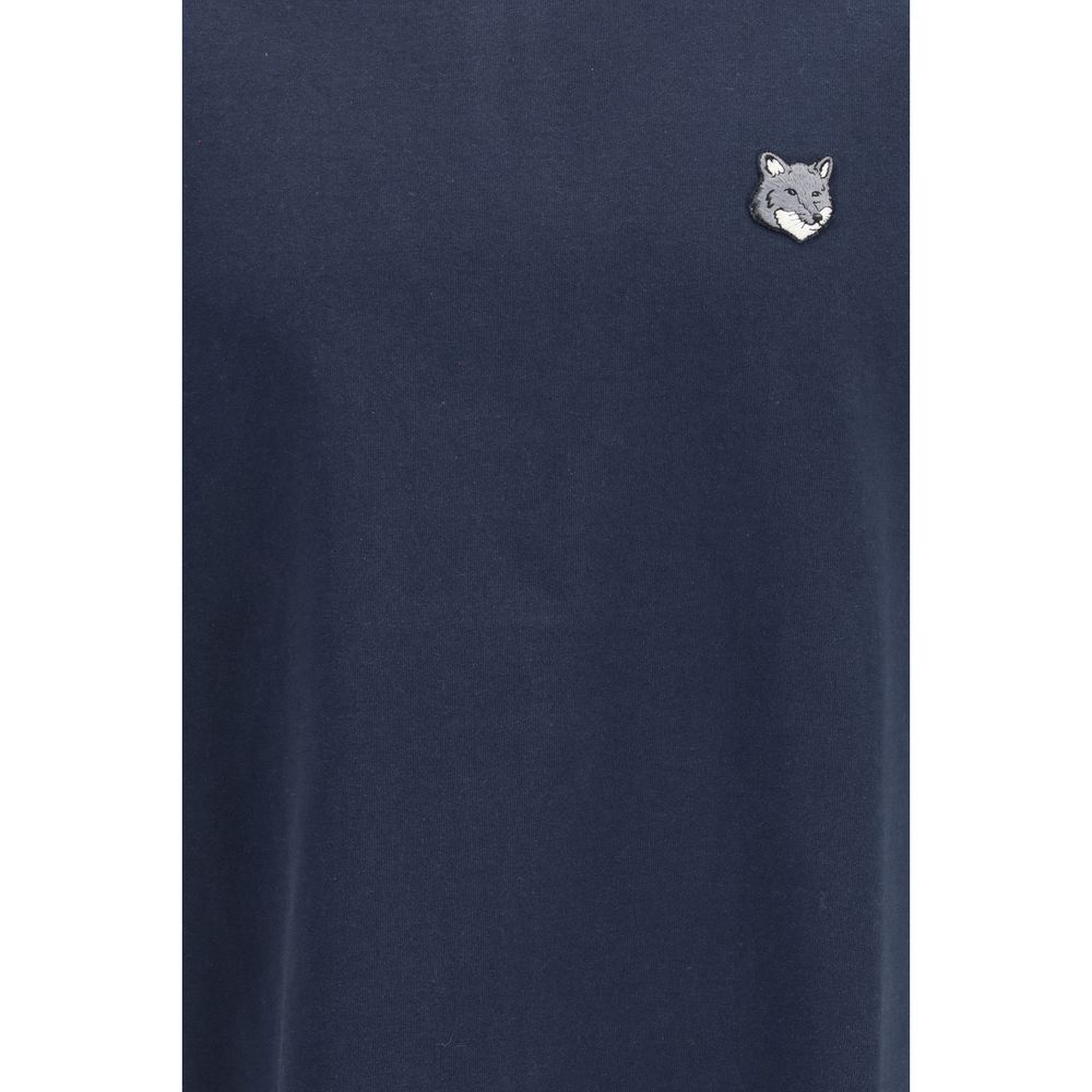 Maison Kitsuné Blaues Baumwoll-T-Shirt