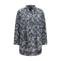 R13 Blue patterned cotton shirt