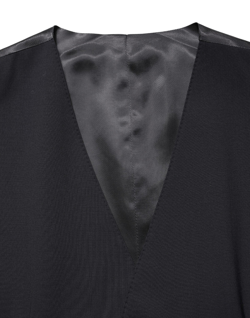 Dolce & Gabbana Schwarze Wollweste mit schmaler Passform