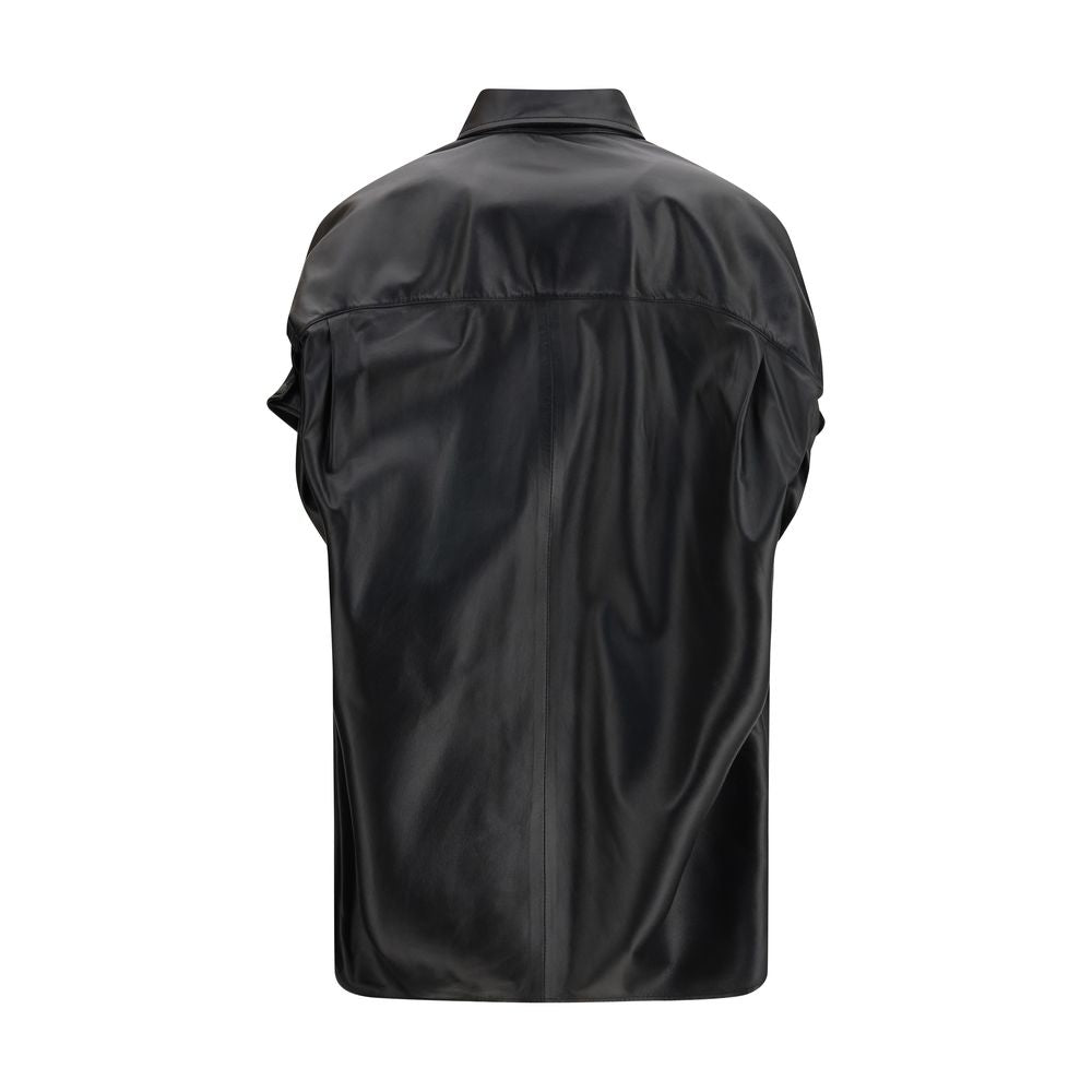 Balenciaga Schwarzes Lamm Ovis Aries Aries Kurzarmhemd