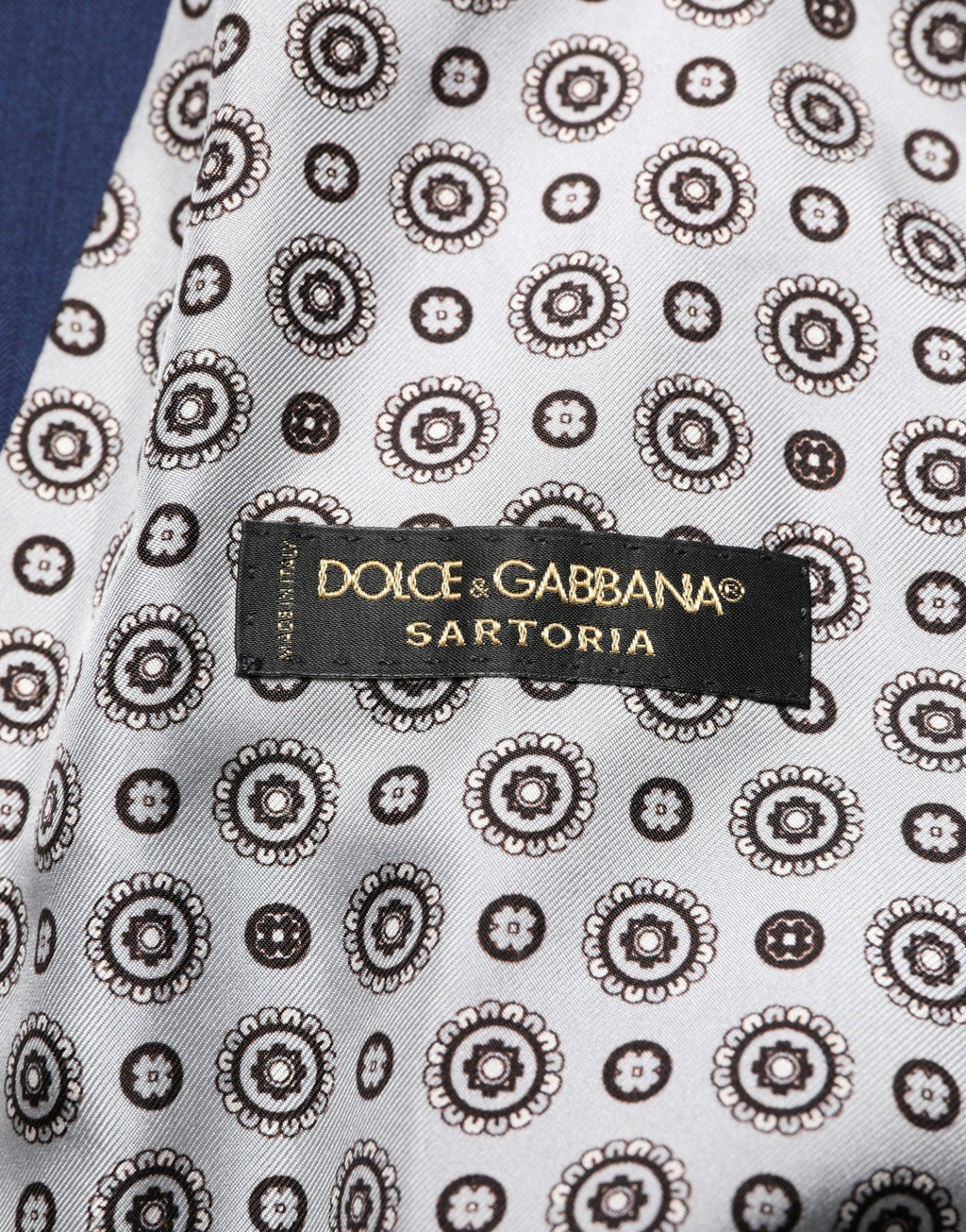Dolce & Gabbana Marineblaue Wollweste für formelle Anlässe