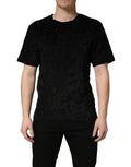 Dolce & Gabbana Schwarzes DG Mania Logo Print Casual T-Shirt