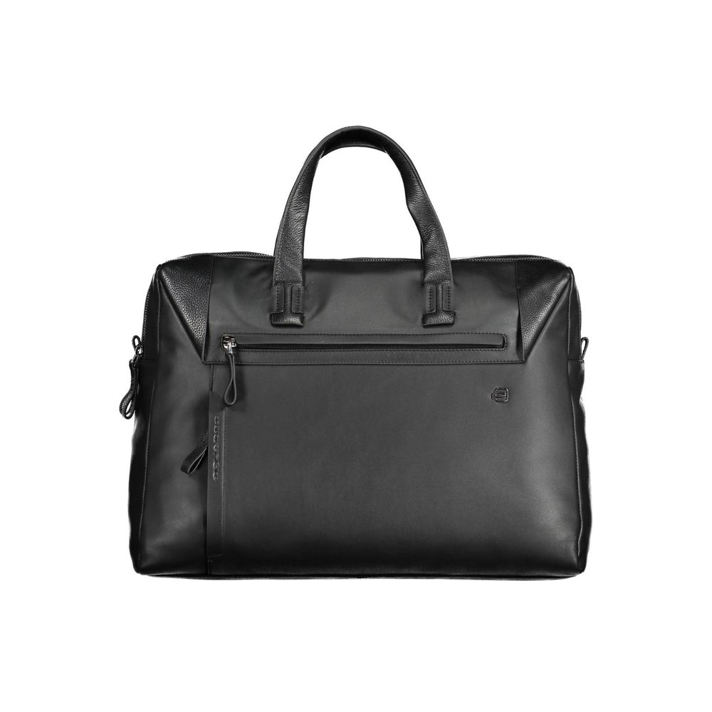 Piquadro Men's Black Leather Briefcase