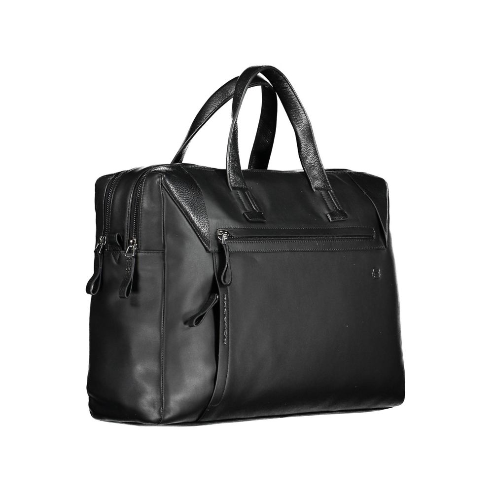 Piquadro Men's Black Leather Briefcase