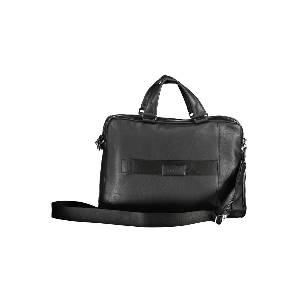Piquadro Men's Black Leather Briefcase