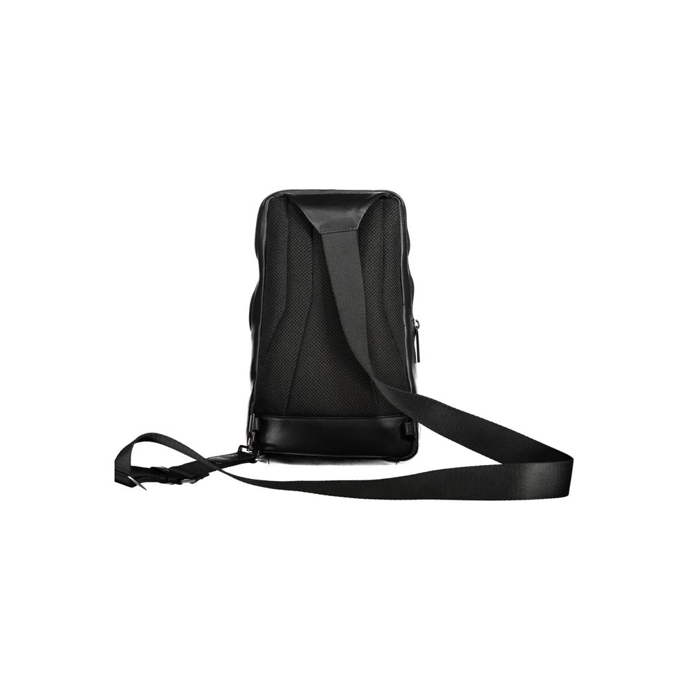 Piquadro Schultertasche aus schwarzem Leder für Herren