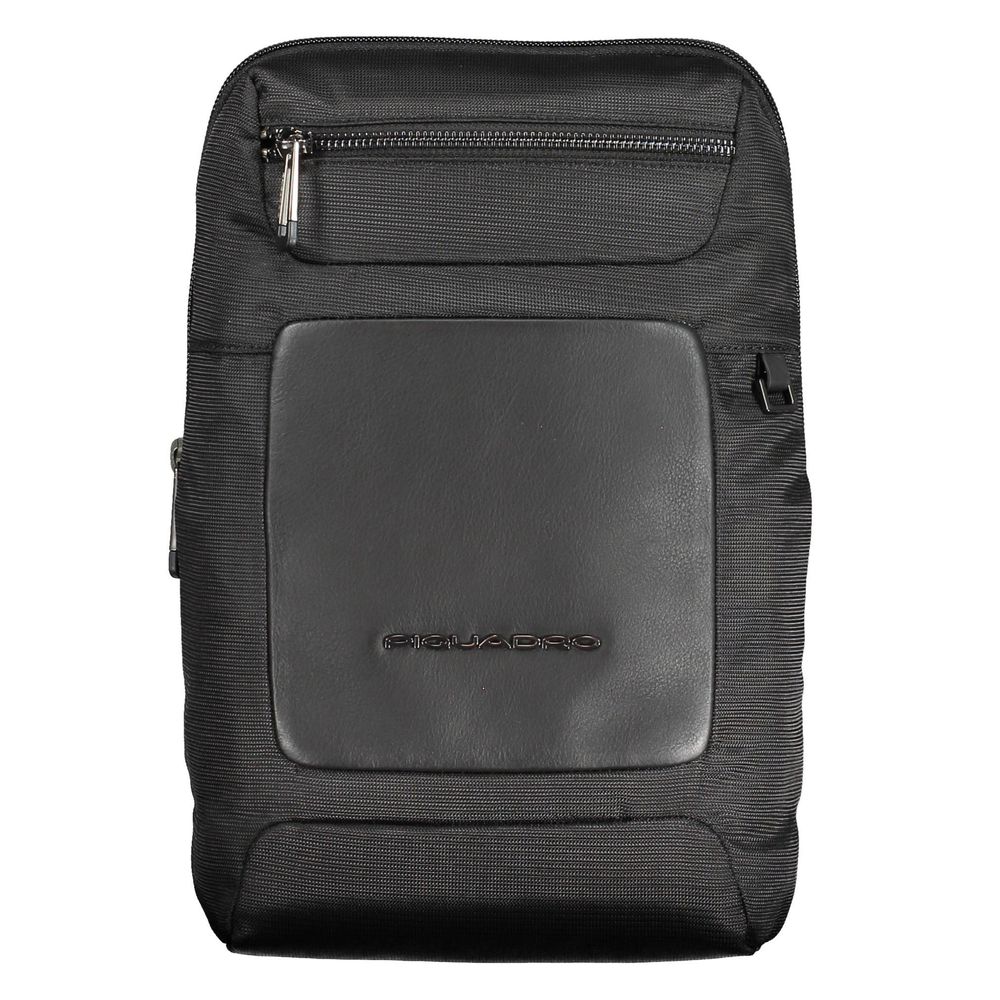 Piquadro Men's Black Econyl Shoulder Bag