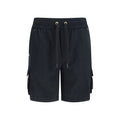 Moose Knuckles Schwarze Baumwoll-Bermudashorts