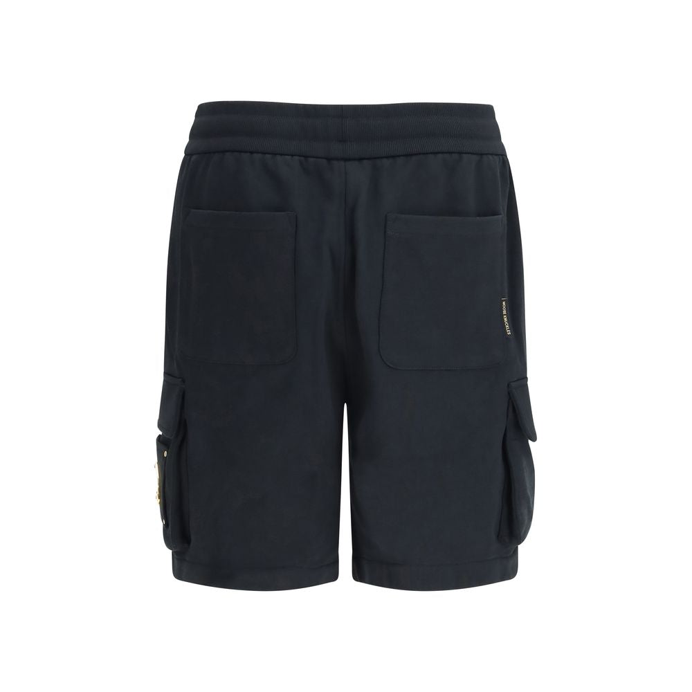 Moose Knuckles Schwarze Baumwoll-Bermudashorts