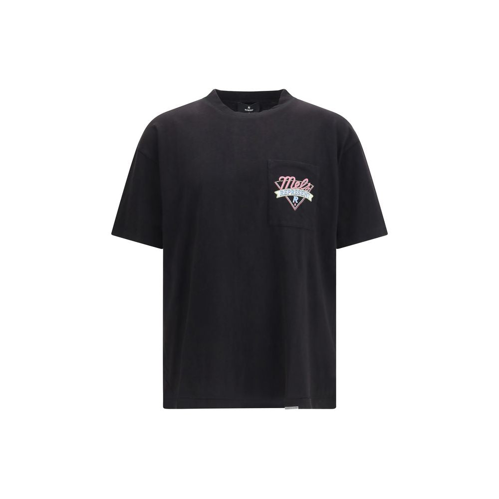 Represent Schwarzes Baumwoll-T-Shirt