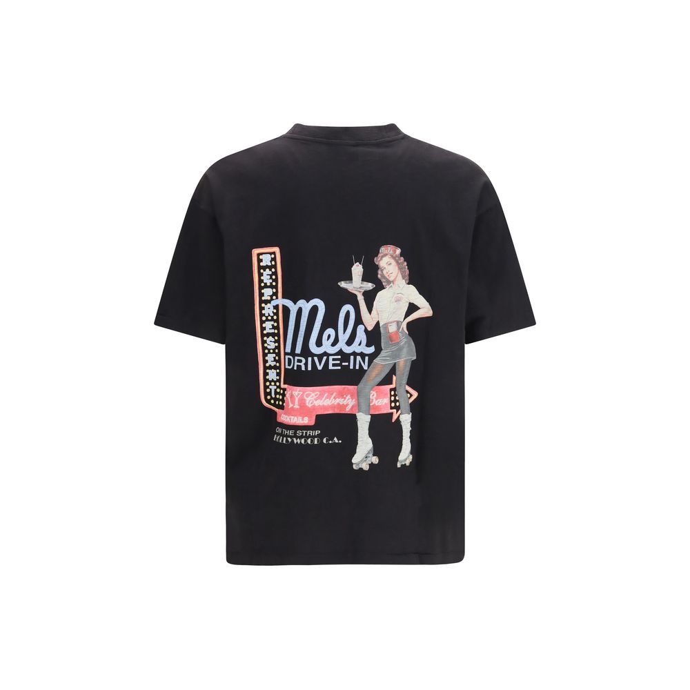 Represent Schwarzes Baumwoll-T-Shirt