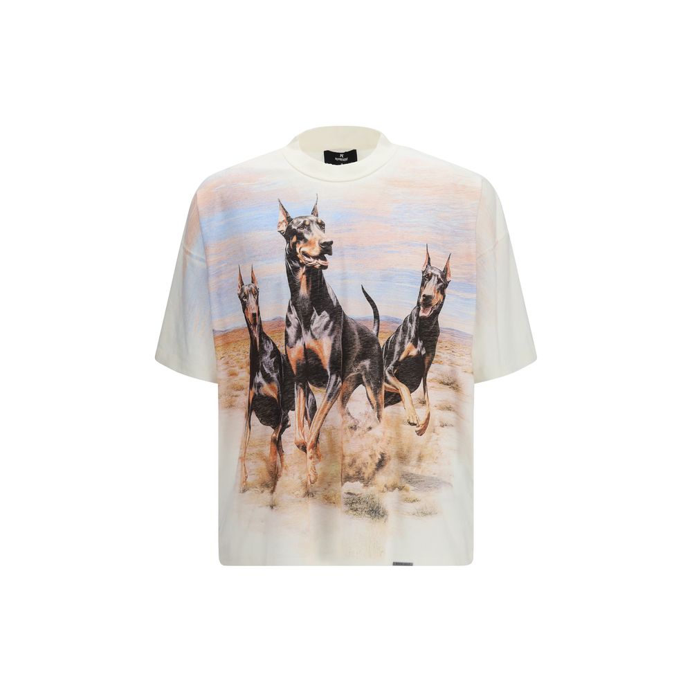 Represent Weißes Baumwoll-T-Shirt