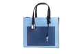 Marc Jacobs Grind Mini Blue Heaven Colorblock Leather Tote Crossbody Bag Handbag