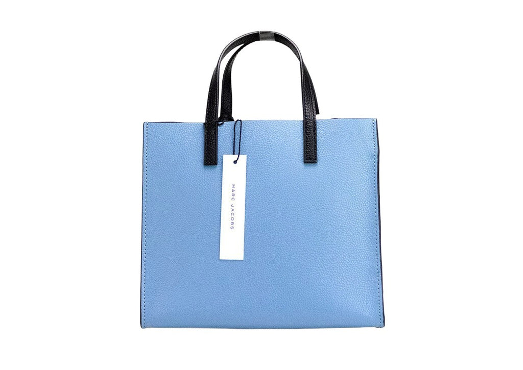 Marc Jacobs Grind Mini Blue Heaven Colorblock Leather Tote Crossbody Bag Handbag