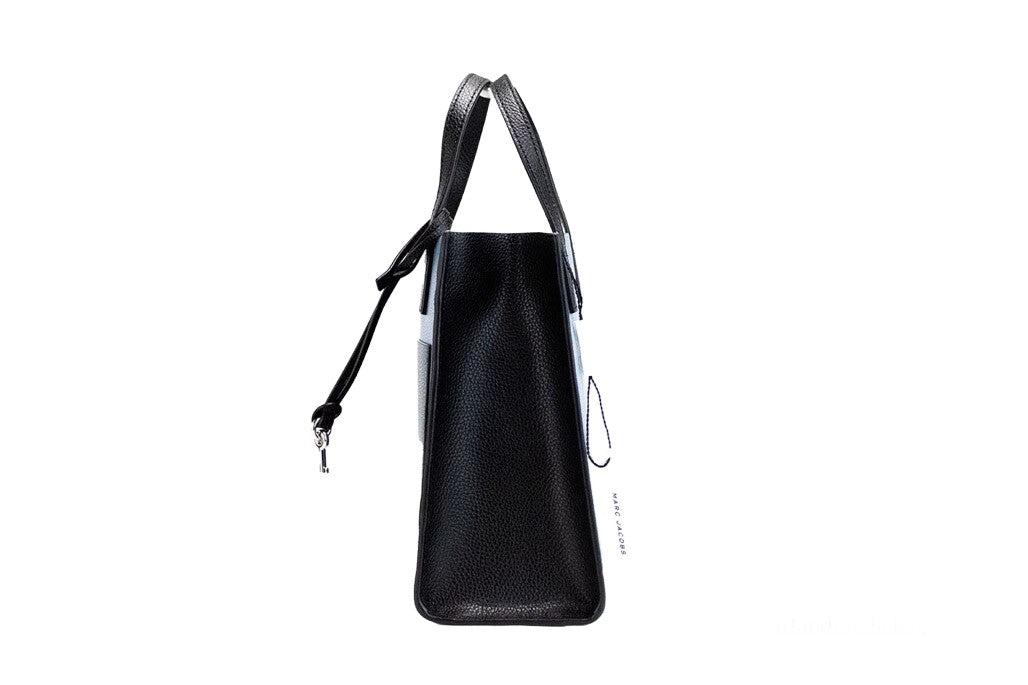 Marc Jacobs Grind Mini Blue Heaven Colorblock Leather Tote Crossbody Bag Handbag