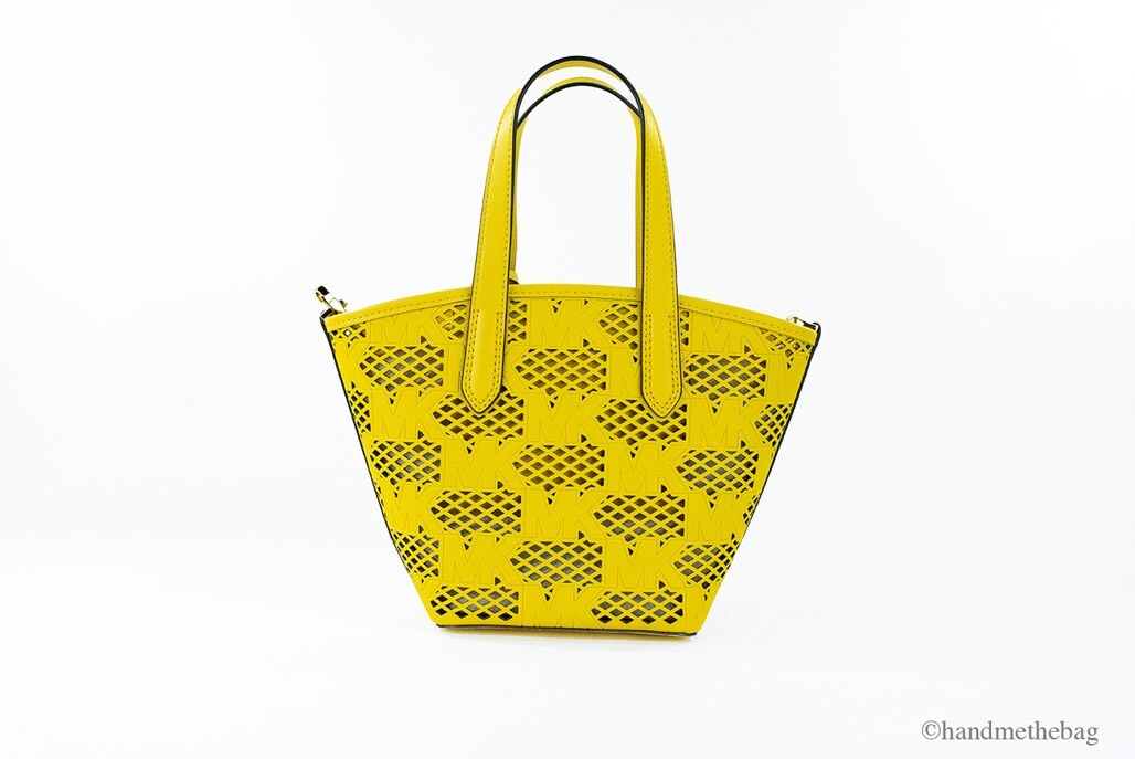 Michael Kors Kimber Small Daffodil Leather 2-in-1 Zip Pouch Crossbody Wallet