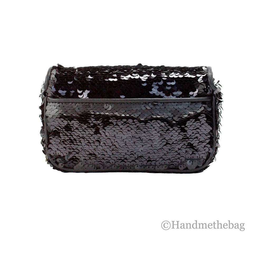 Marc Jacobs The Mini J Marc Shoulder Bag Black Sequins Crossbody Bag