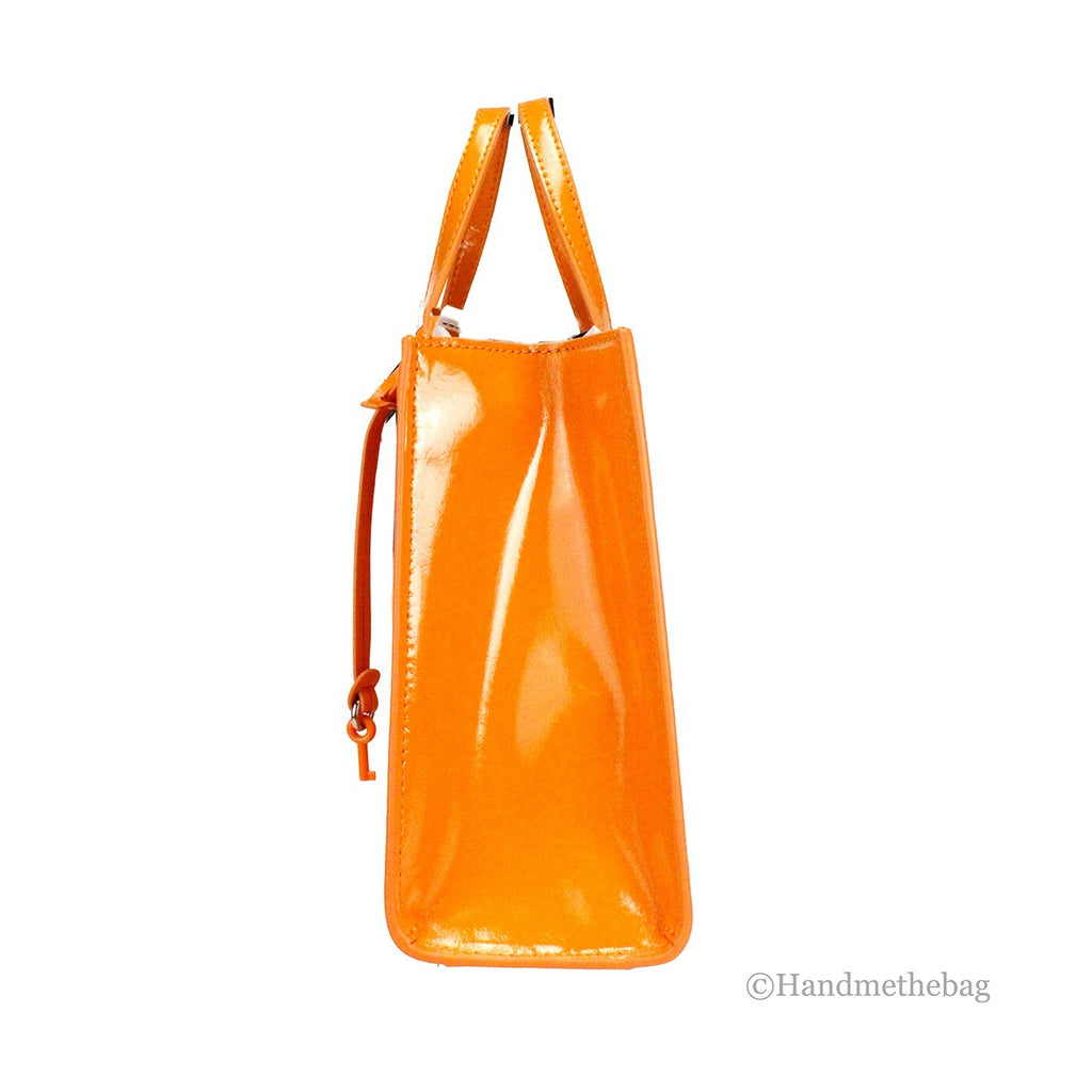 Marc Jacobs Mini Grind Bag in Burnished Patent Leather with Crossbody Strap