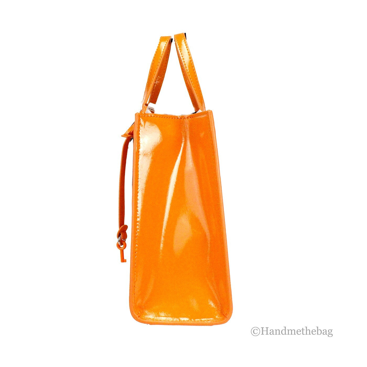 Marc Jacobs Mini Grind Bag in Burnished Patent Leather with Crossbody Strap