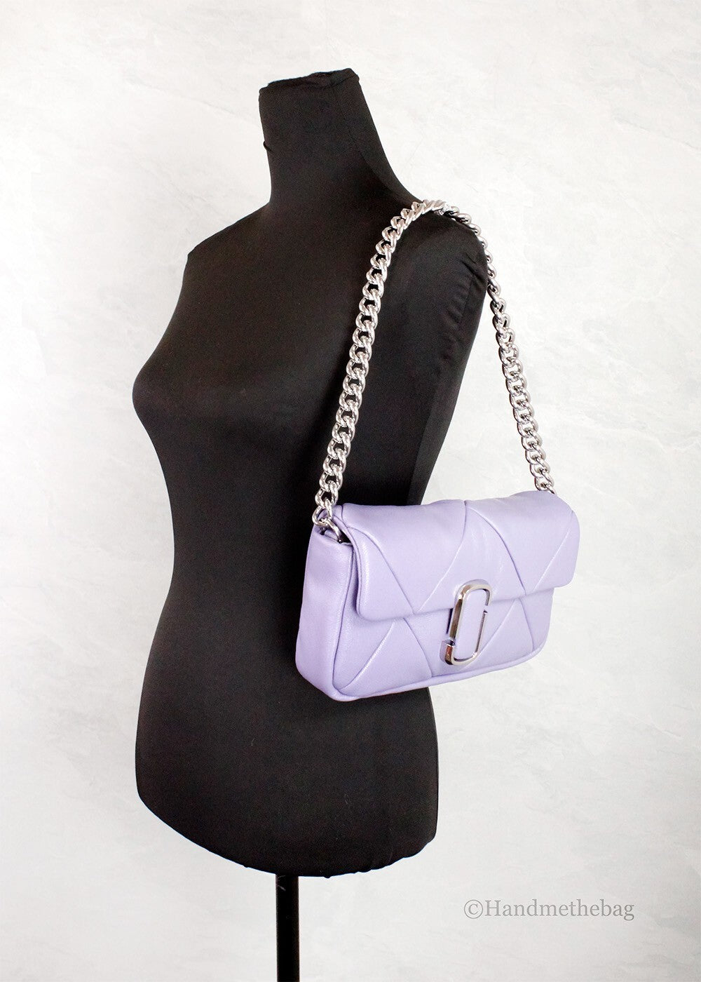 Marc Jacobs The J Marc Daybreak Diamond Quilted Leather Shoulder Bag Crossbody Bag
