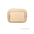 Burberry Grainy Leather Small Peach Pink Camera Bag with Logo