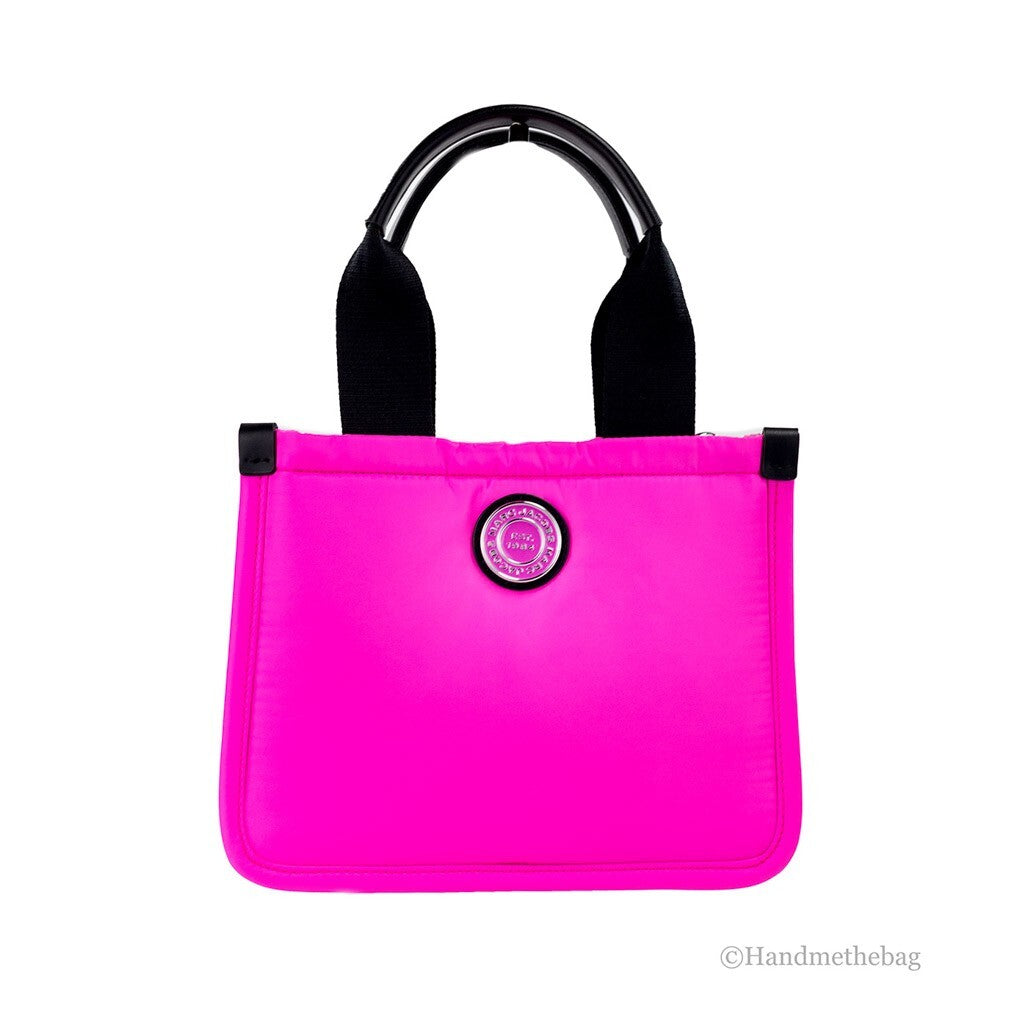 Marc Jacobs Small Neon Fuchsia Nylon Fabric Convertible Bag Purse