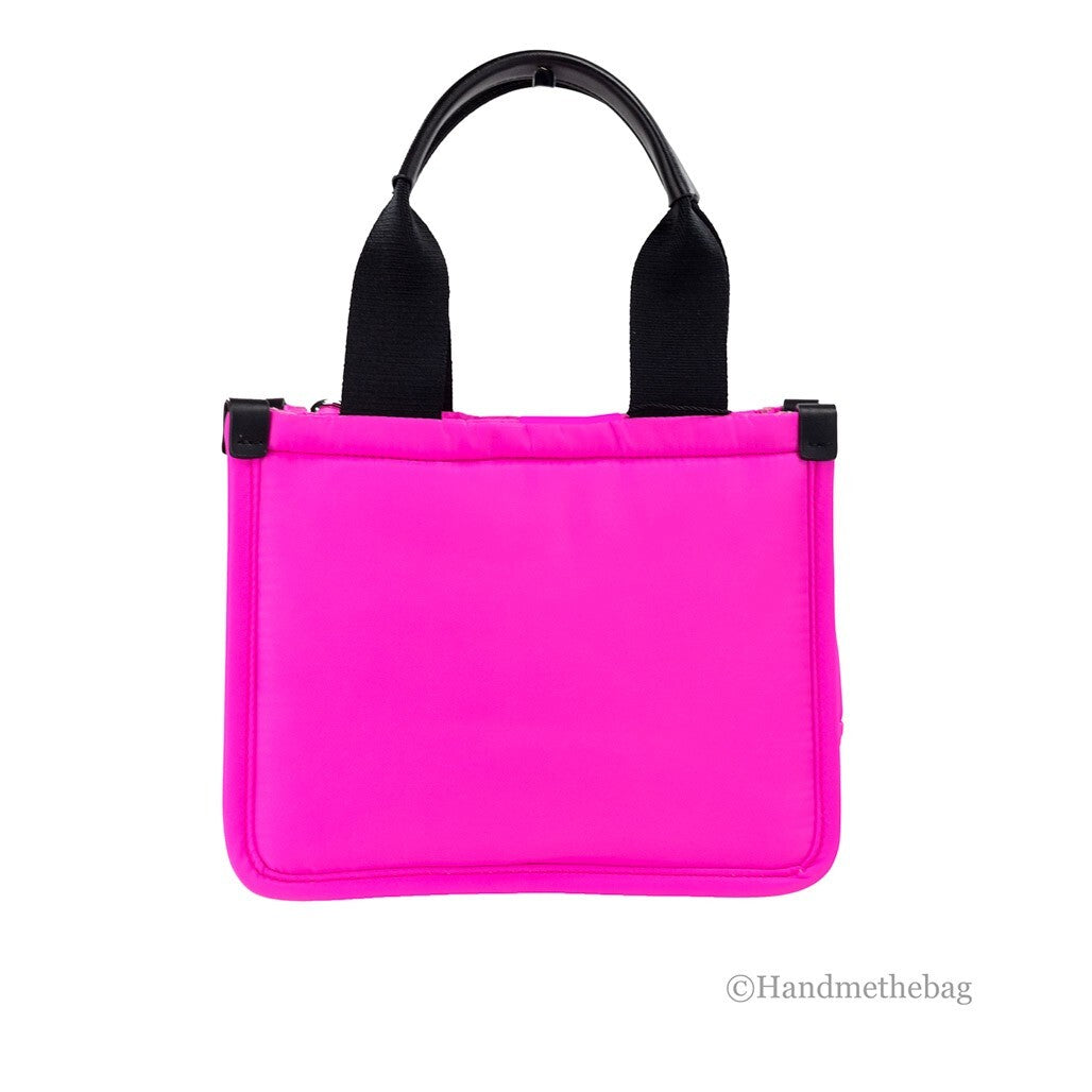 Marc Jacobs Small Neon Fuchsia Nylon Fabric Convertible Bag Purse