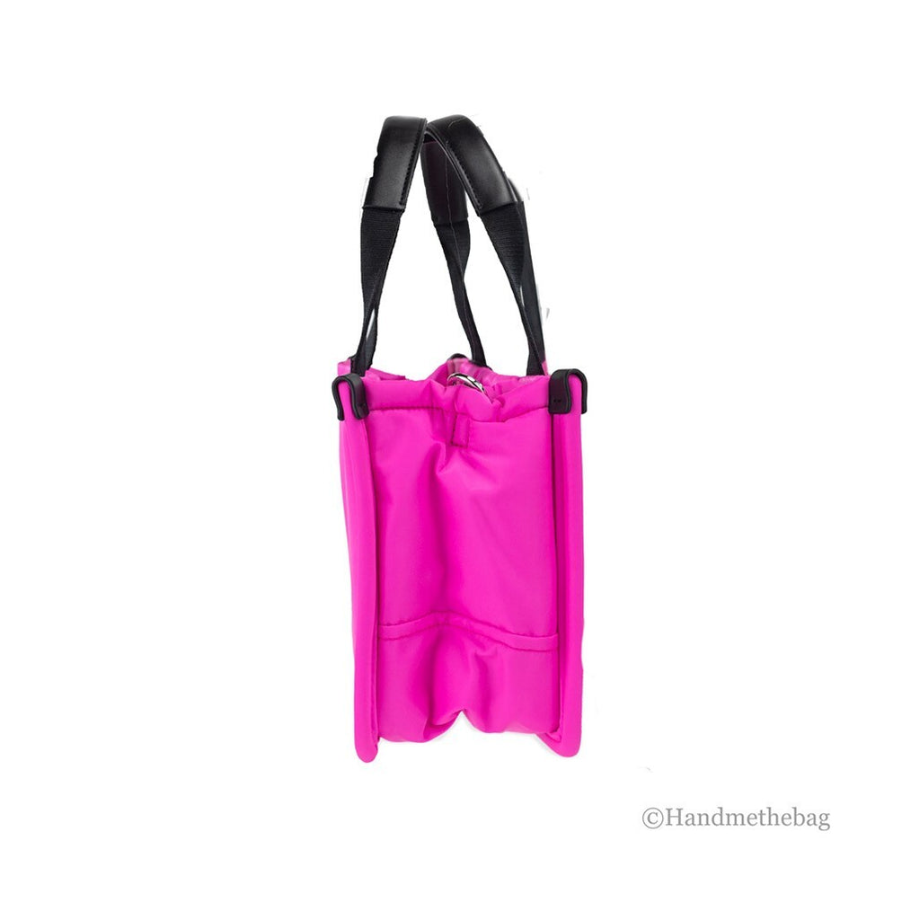 Marc Jacobs Small Neon Fuchsia Nylon Fabric Convertible Bag Purse