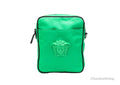 Versace Small Crossbody Bag in Light Green Nylon with Medusa Motif