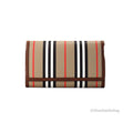 Burberry Hannah Icon Stripe Archive Tan E-Canvas Leder Umhängetasche
