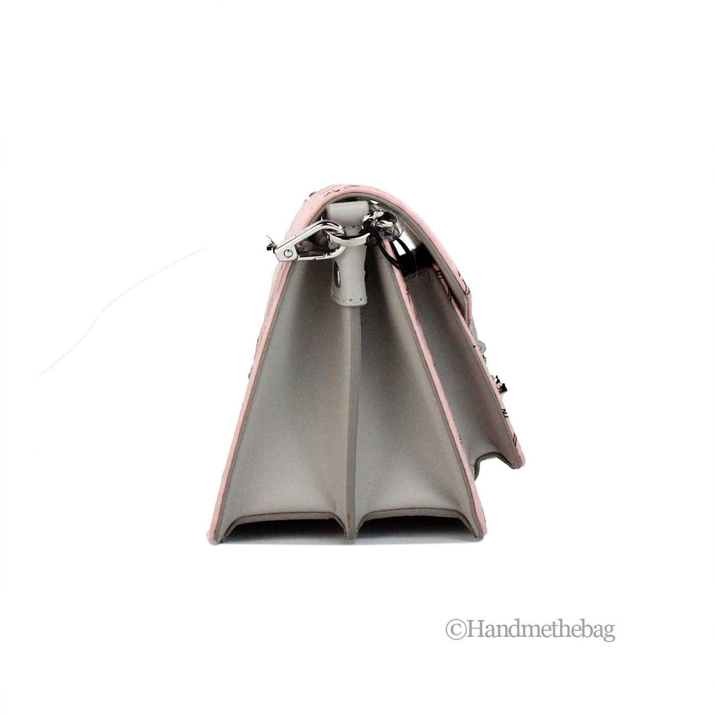 MCM Signature Patricia Leder Mini Flap Lock Umhängetasche