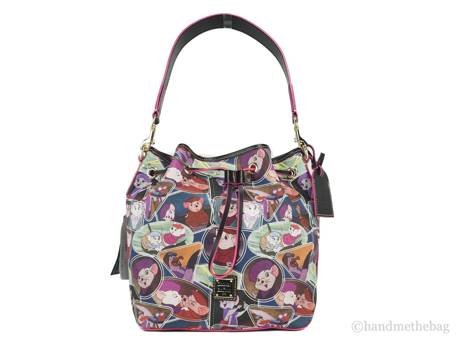 Dooney & Bourke Disney The Rescuers Drawstring Bucket Shoulder Bag