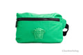 Versace Kleine Gürteltasche aus mattem, leuchtend grünem Nylon mit Medusa-Logo