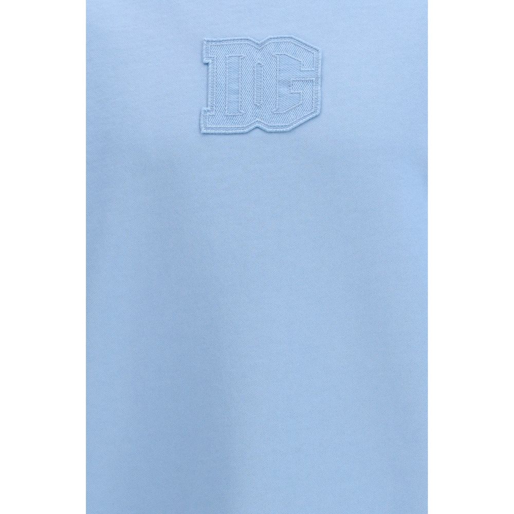 Dolce & Gabbana Blauer Baumwoll-Sweatshirt