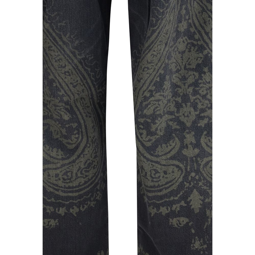 R13 Black Cotton Denim Jeans