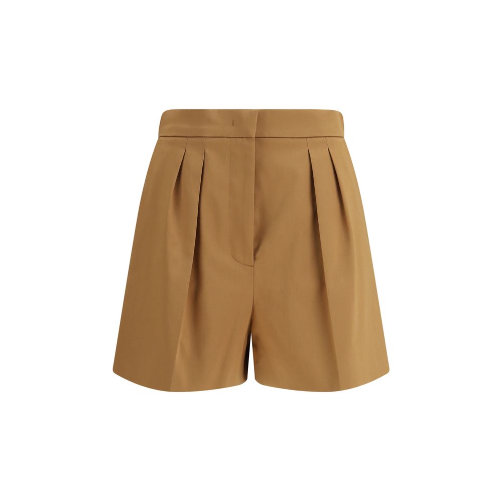 Max Mara Beige Baumwoll-Bermudashorts