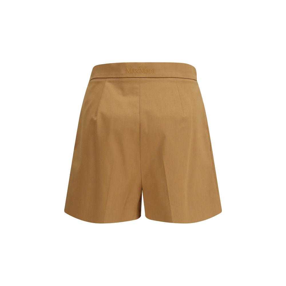 Max Mara Beige Baumwoll-Bermudashorts