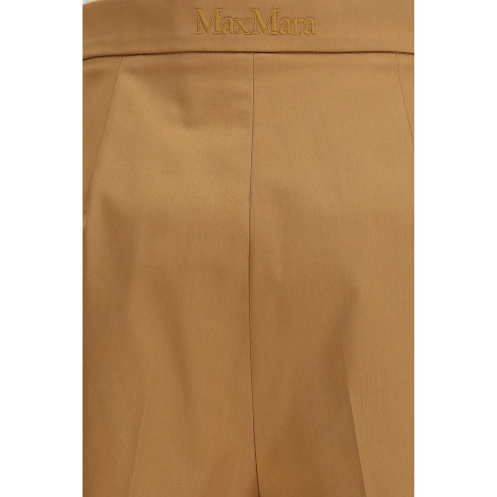 Max Mara Beige Baumwoll-Bermudashorts
