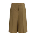 Max Mara Zweifarbige Leinen-Bermudashorts