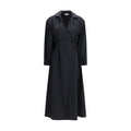 Max Mara Schwarzes Baumwoll-Freizeitkleid