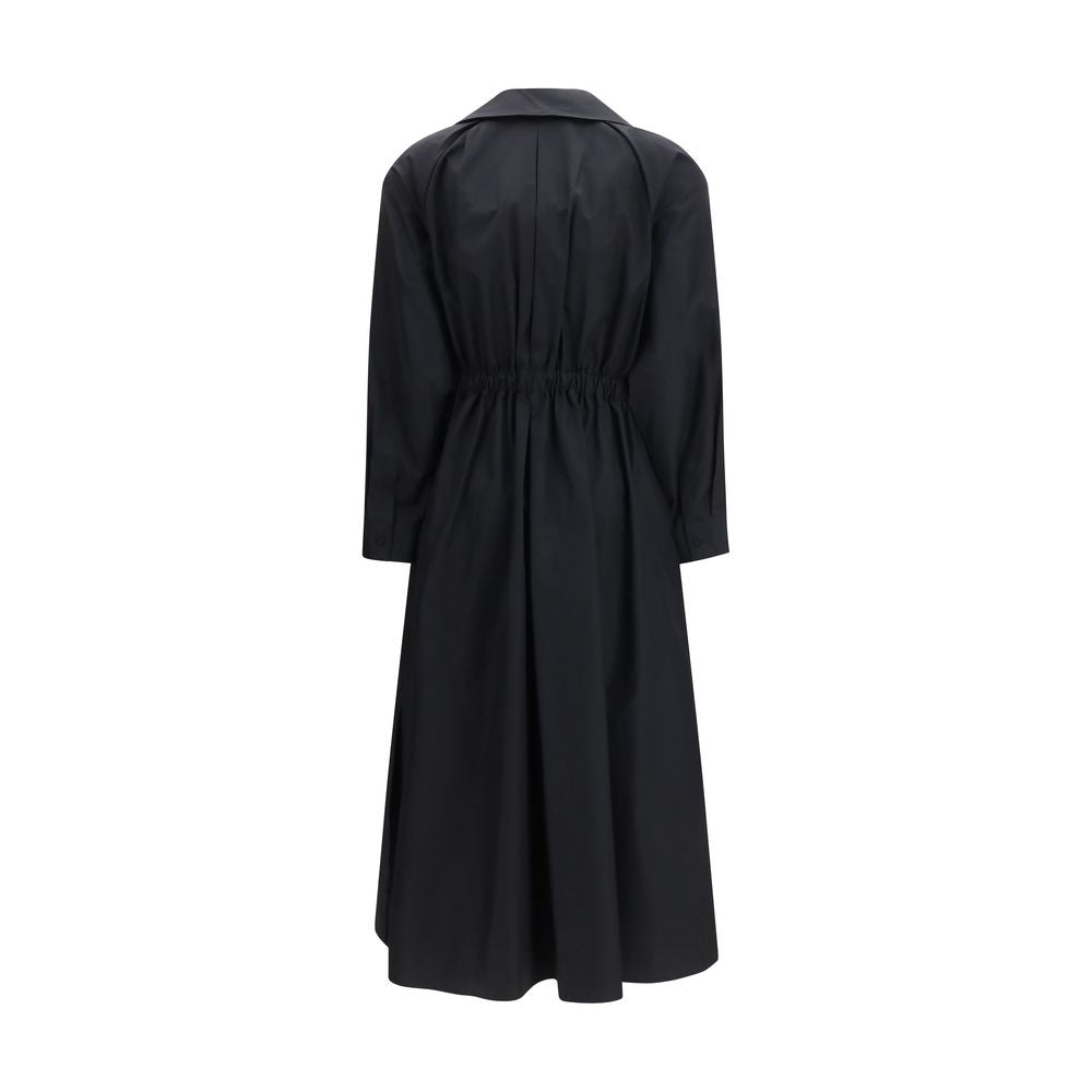 Max Mara Schwarzes Baumwoll-Freizeitkleid