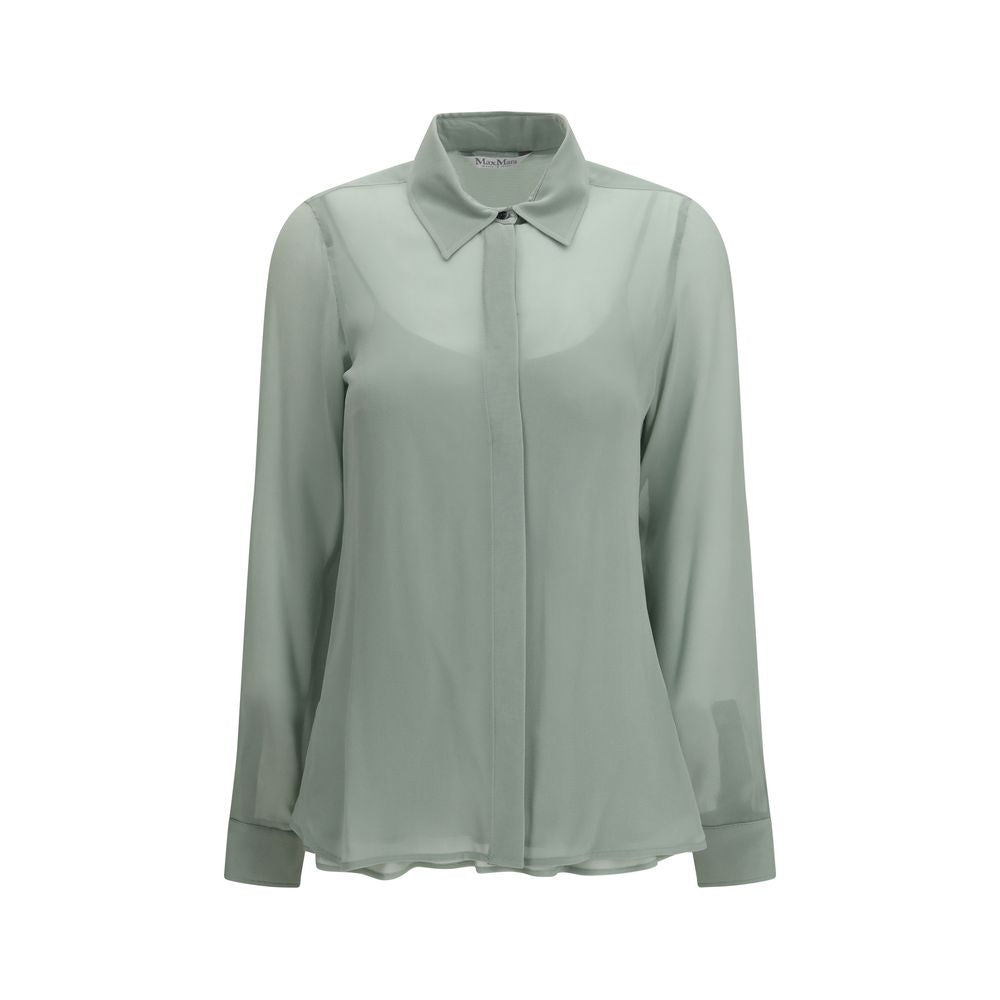 Max Mara Zweifarbige Seidenbluse