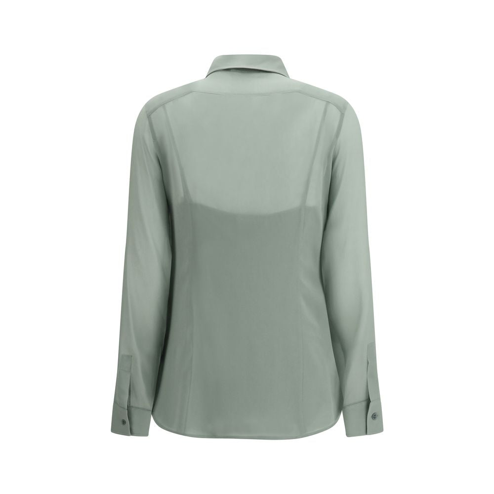 Max Mara Zweifarbige Seidenbluse