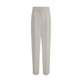 Max Mara White Linen Casual Trousers