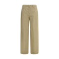 Max Mara Beige Baumwollhose im Casual-Stil