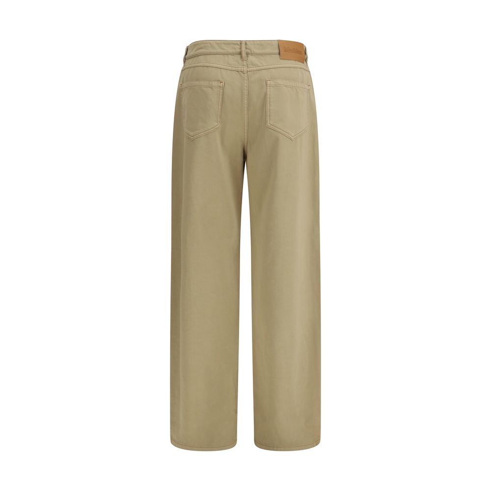 Max Mara Beige Baumwollhose im Casual-Stil