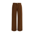 Max Mara Braune Baumwoll-Freizeithose