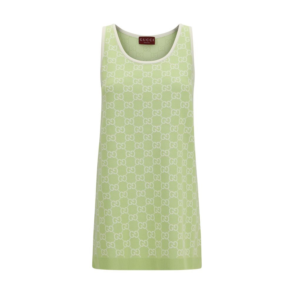 Gucci Zweifarbige Baumwoll-Freizeitkleid